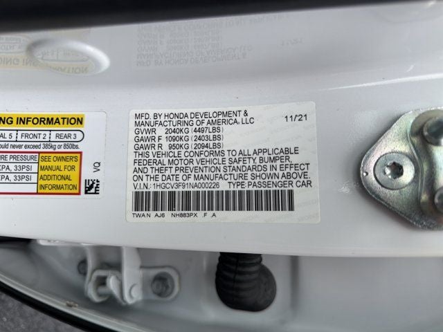2022 Honda Accord Hybrid Touring