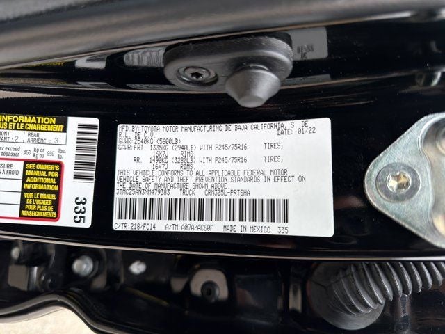 2022 Toyota Tacoma SR5 V6