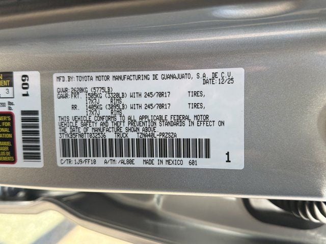 2026 Toyota Tacoma SR5