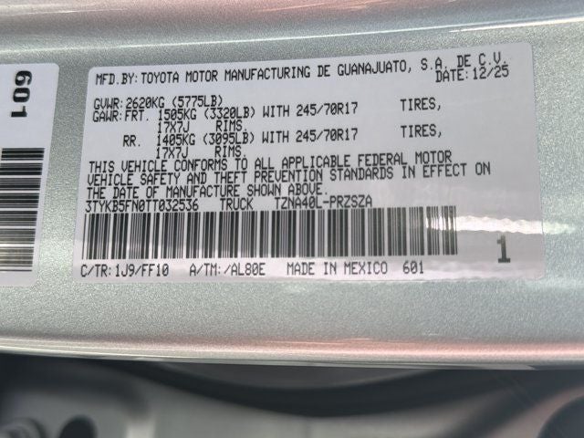 2026 Toyota Tacoma SR5