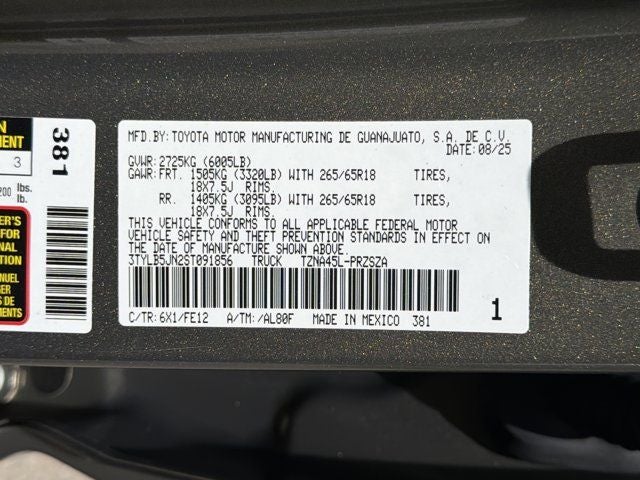 2025 Toyota Tacoma TRD Sport