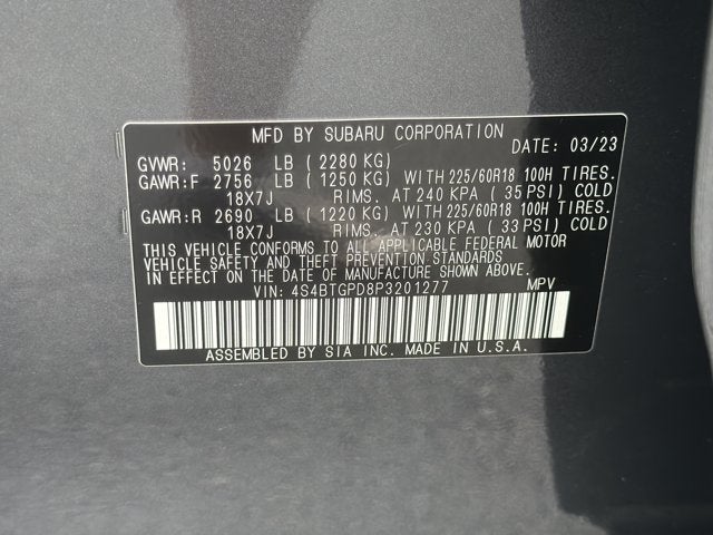 2023 Subaru Outback Touring XT