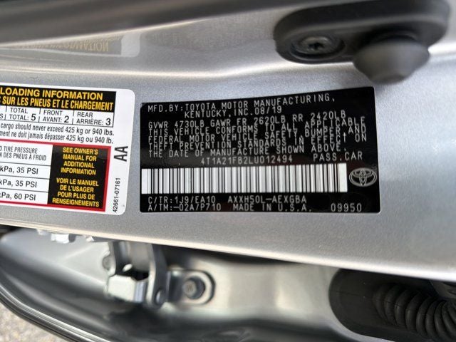 2020 Toyota Avalon Hybrid XLE Plus