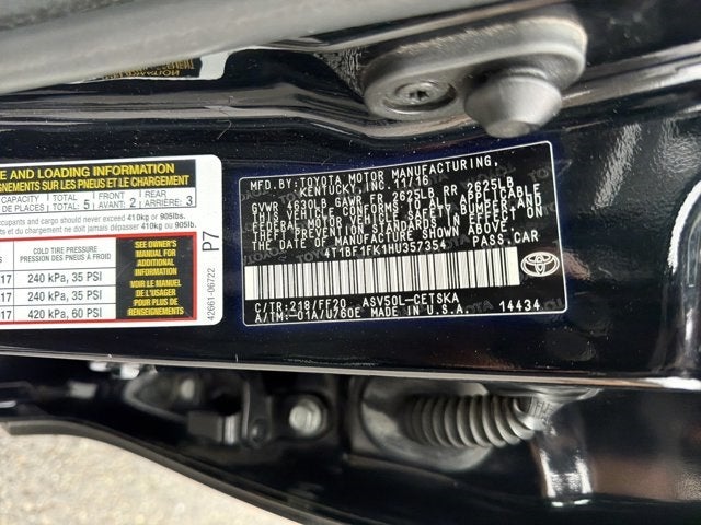 2017 Toyota Camry SE