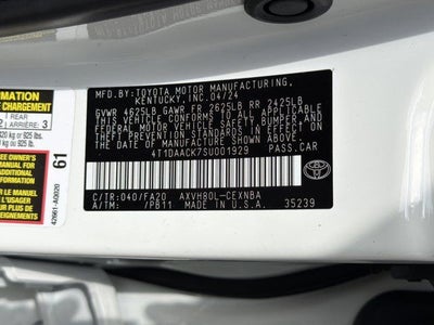 2025 Toyota Camry LE