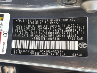 2022 Toyota Avalon Touring