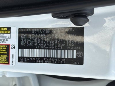 2021 Toyota Camry XSE