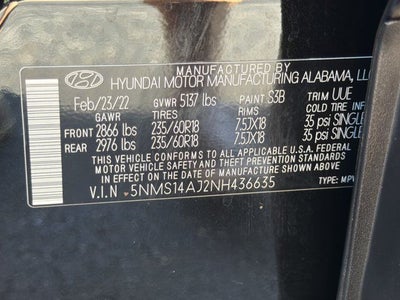 2022 Hyundai Santa Fe SE