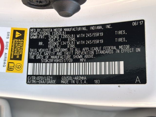 2017 Toyota Highlander SE