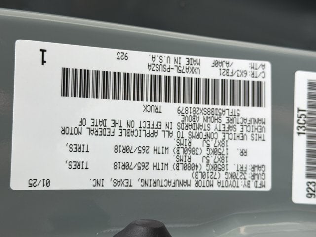 2025 Toyota Tundra SR5