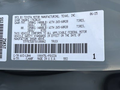 2025 Toyota Tundra Hybrid 1794 Edition
