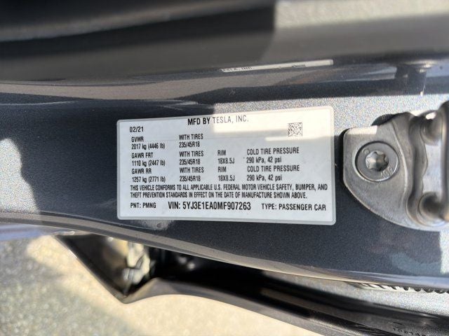 2021 Tesla Model 3 Standard Range Plus