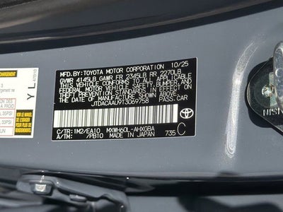 2026 Toyota Prius XLE