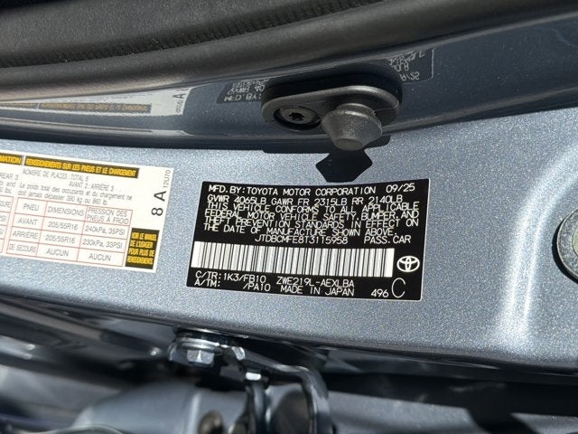 2026 Toyota Corolla Hybrid LE